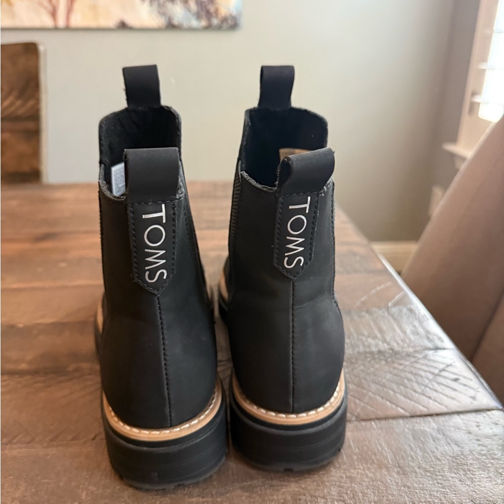 Toms Black Chelsea Ankle Boots